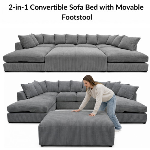 Cinema shape sofa jumbo - u, cord
