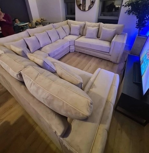 Shape corner sofa beige - sofa,