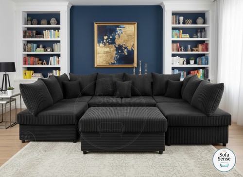 New shape cinema fabric sofa - u,